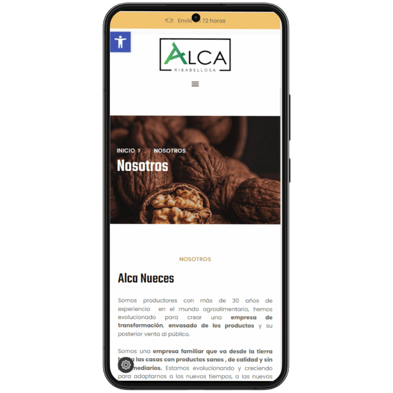alca nueces Diseño web